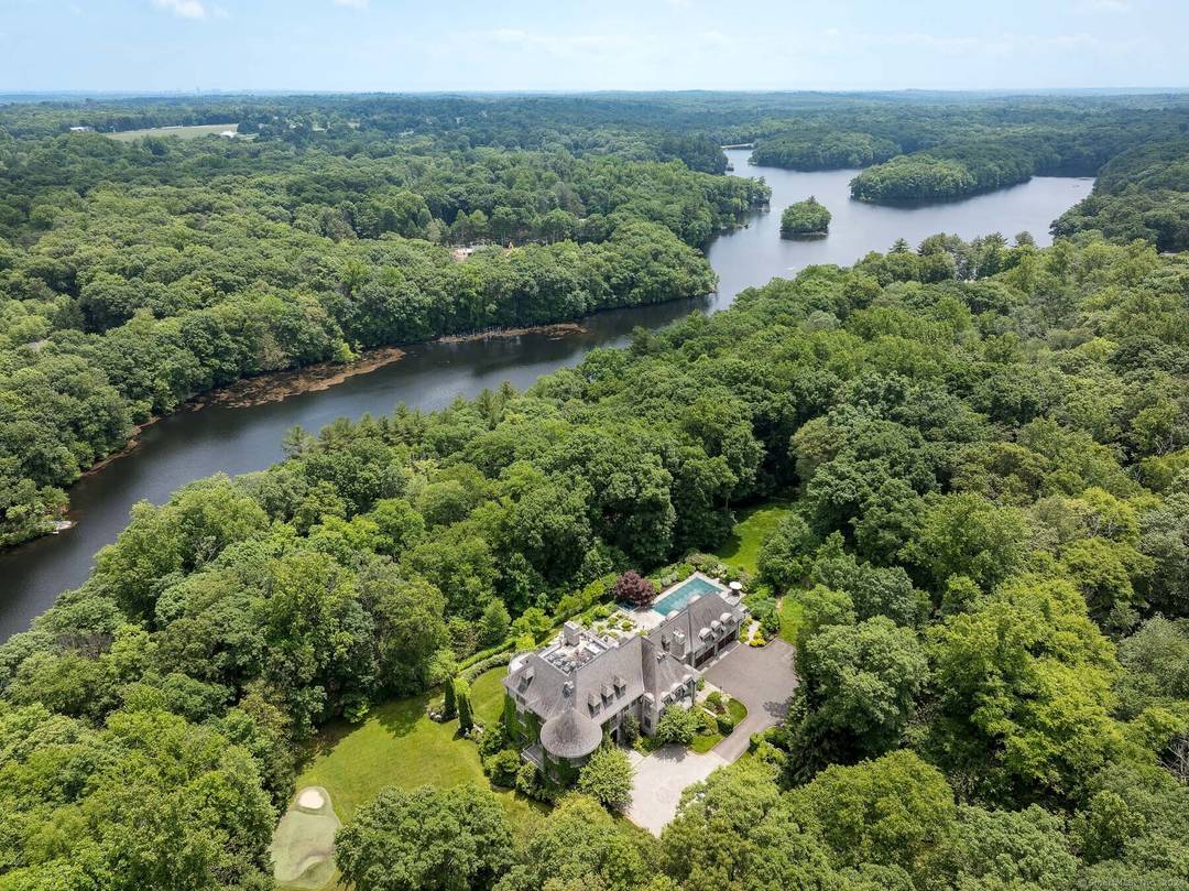 This spectacular limestone French Manor estate sits on 10 acres on Converse Lake with 100' of lakefront in the beautiful and secluded Conyers Farm, a guard gated community with private ...