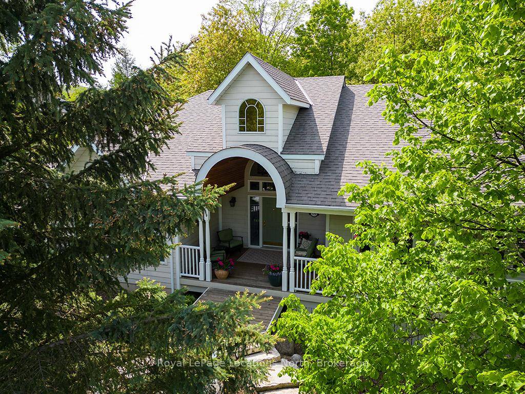 This spacious bungalow resides on a large.