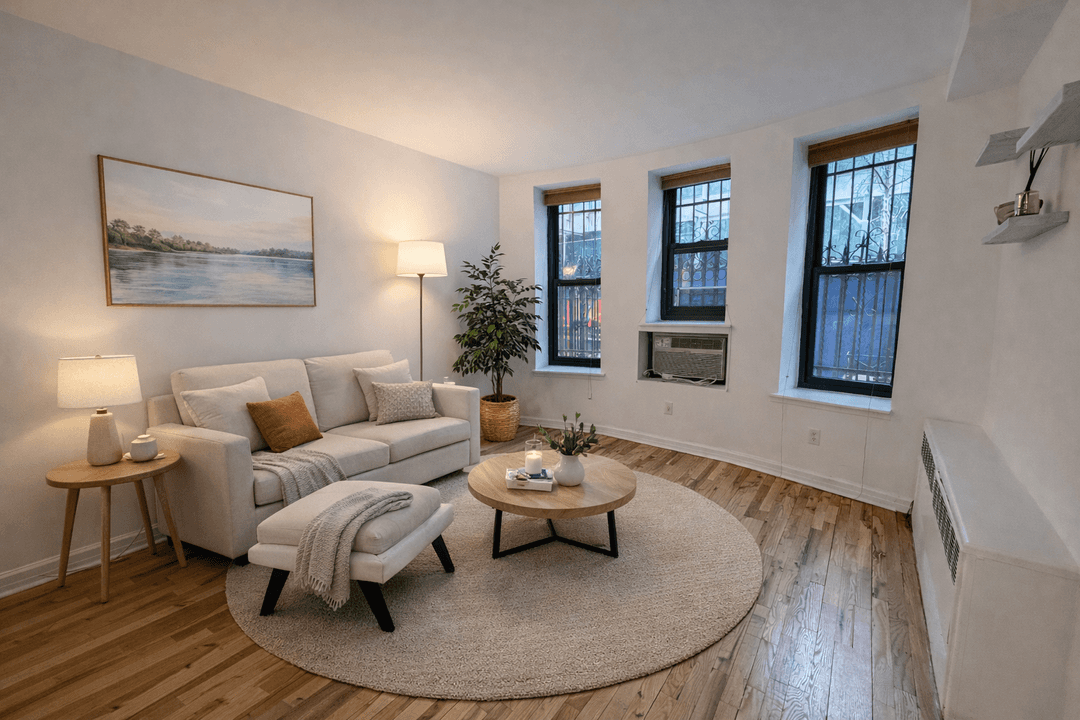 This inviting first floor one bedroom immediately feels like your own private maisonette, blending townhouse charm with Parisian classic prewar potential.