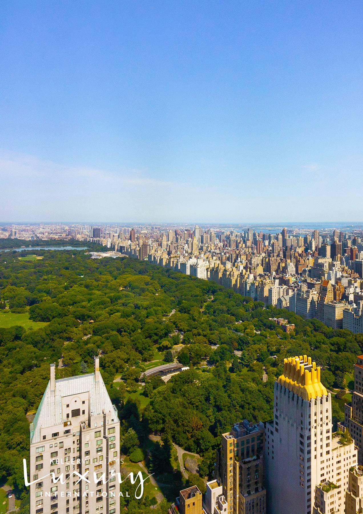 High above the City this spacious two bedroom, two and one half bathroom apartment provides spectacular views of Central Park and the East Side from the living room and both ...