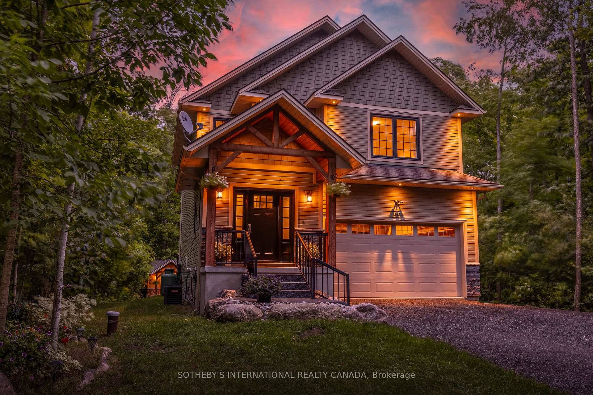 Welcome to This Stunning Custom Built Craftsman style Home, Located on a Quiet, Private Tree Lined Lot with no Rear Neighbours and Deeded Access to the Pristine Shores of Georgian ...