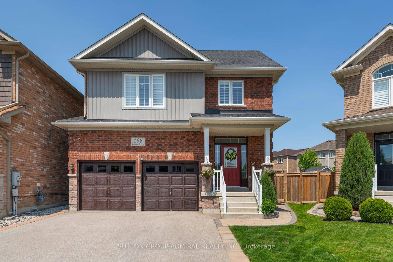 Live in the heart of Bradford West Gwillimbury, in a beautifully upgraded detached home situated on a premium pie shaped lot measuring 36 x 110 feet.