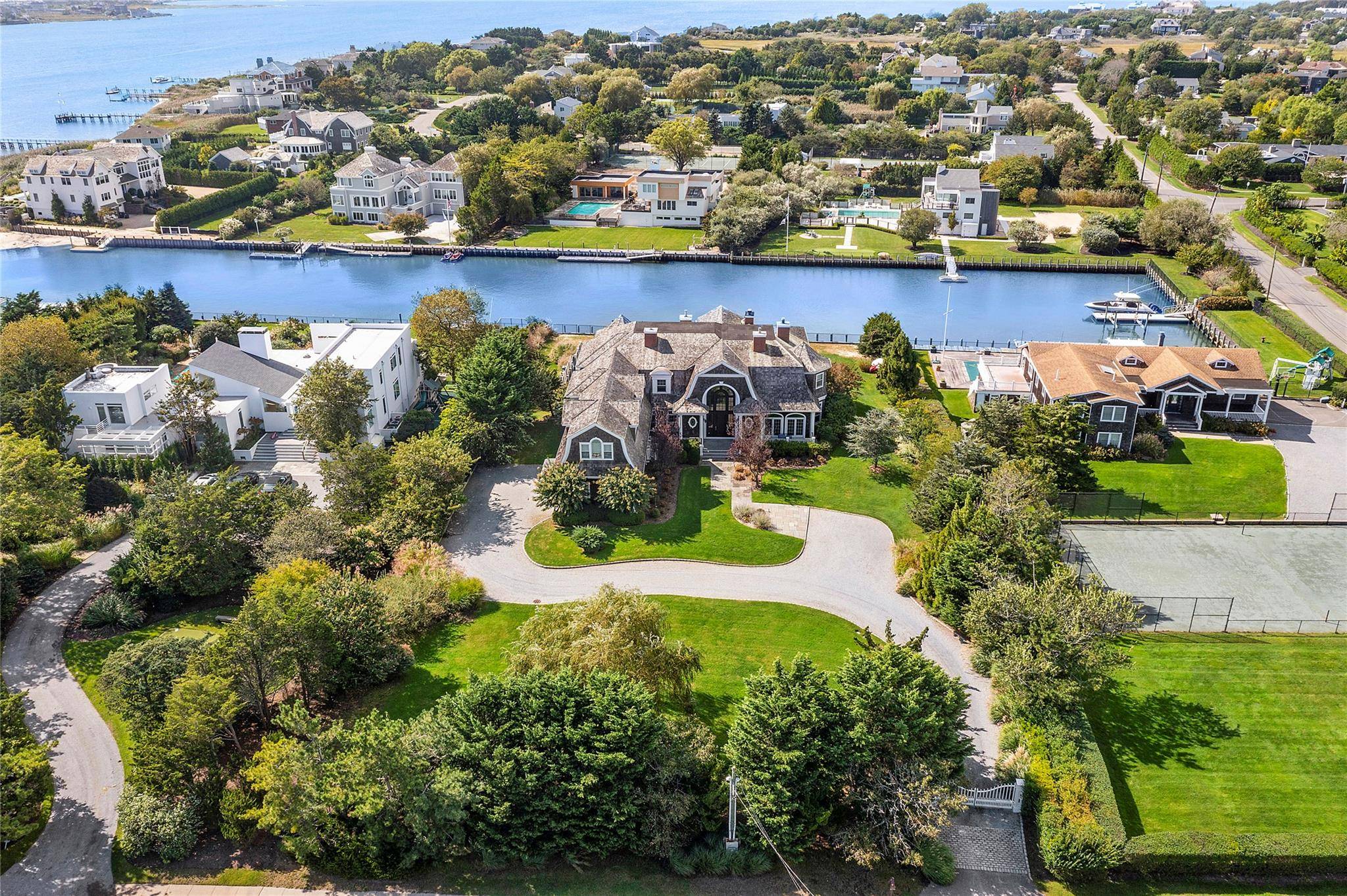 Waterfront Elegance at 101 Jessup Lane, Westhampton Beach Welcome to 101 Jessup Lane a breathtaking waterfront estate set on 1.