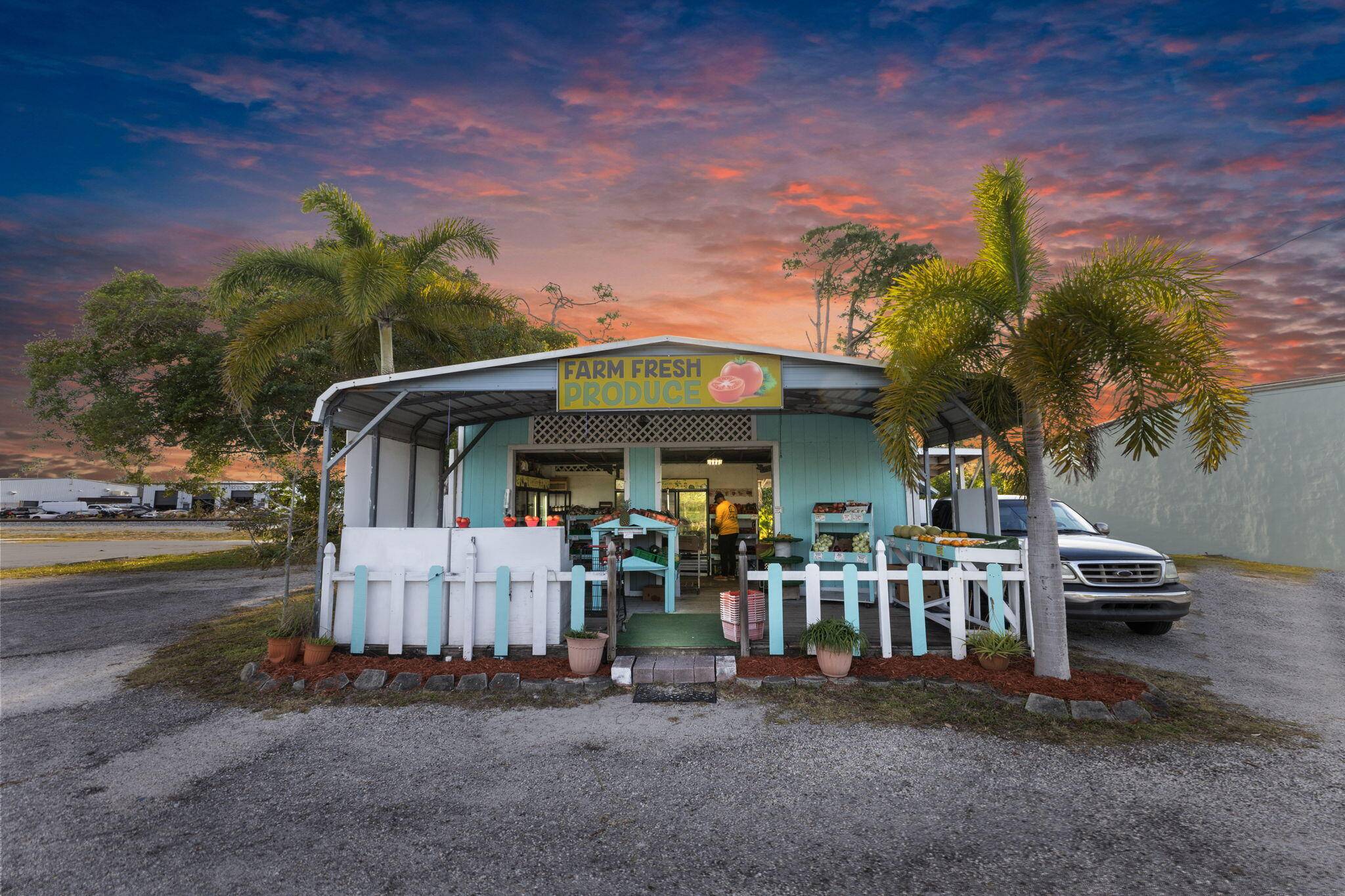 Turn key Produce stand includes land and the business.