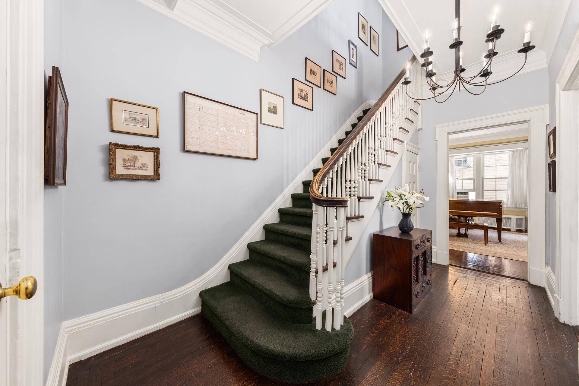 Located in one of Gramercy Park's most admired prewar buildings, this three bedroom, two bath duplex offers historic charm, a coveted key to the private park, and a house like ...