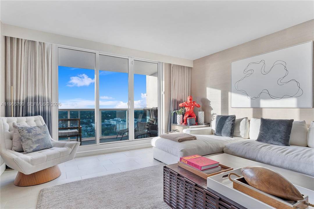 Stunning one bedroom, one bath residence at the renowned 1 Hotel amp ; Homes South Beach, offered fully furnished with the 1 Hotel furniture package.