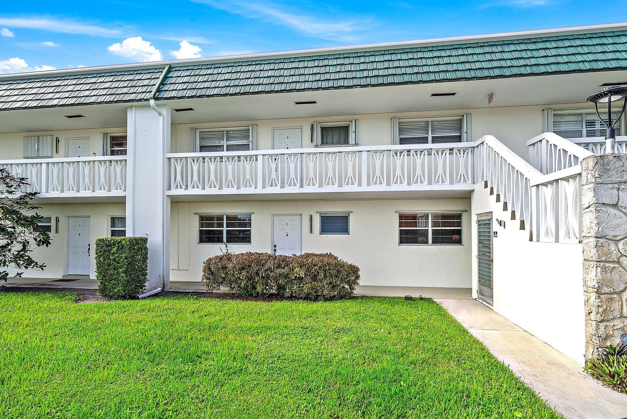 Sophisticated first floor living awaits in this fully updated 2 bed, 2 bath condo in the desirable Meridian Condominiums, a 55 community in Palm Beach Gardens.
