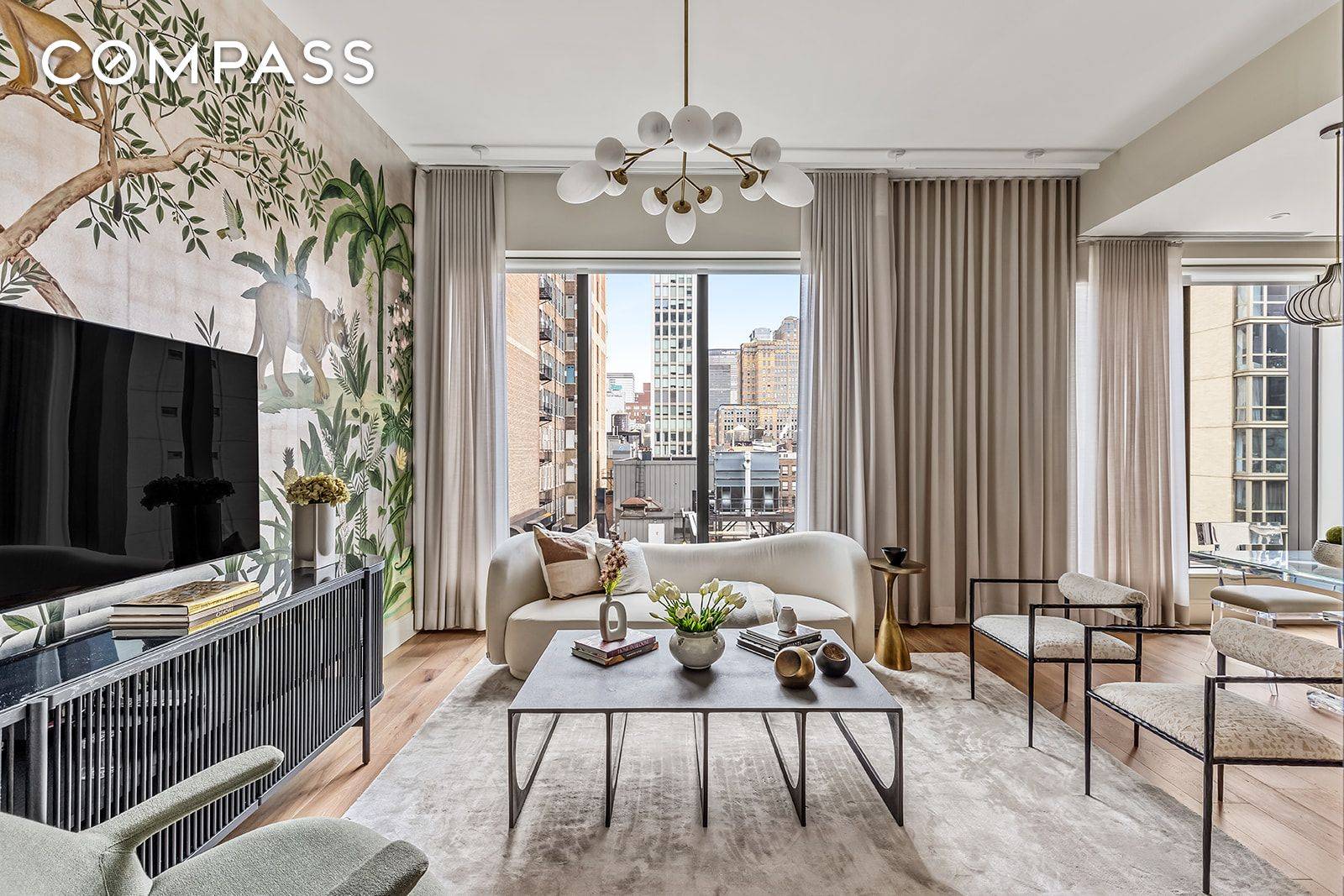Walk into this designer dream home at NoMad s sophisticated full service condo, Rose Hill.