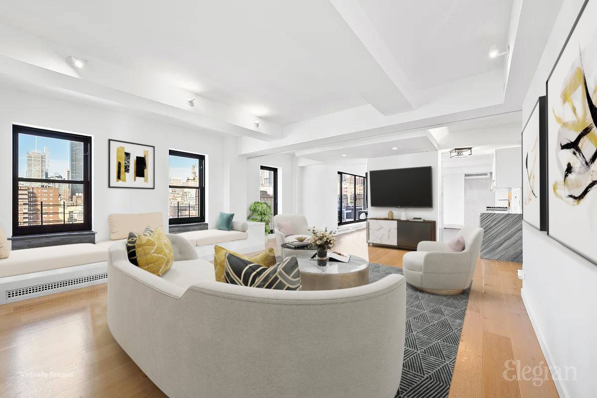 Welcome to a truly special offering a spacious and elegant corner residence at 300 West 23rd Street, one of Chelsea s most beloved prewar cooperatives.