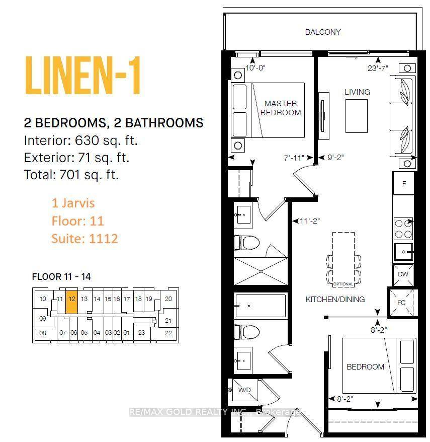 1 Year Old condo, 630 sq ft units offers a bright, open concept living space with modern amenities, including a define kitchen with high end appliances.