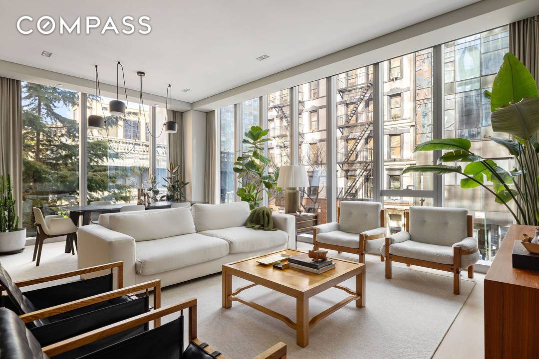 Floor to ceiling windows flood this home with exceptional southern light, setting the tone for Residence 2S, a sprawling 1, 895 square foot, two bedroom, three bathroom offering defined by ...