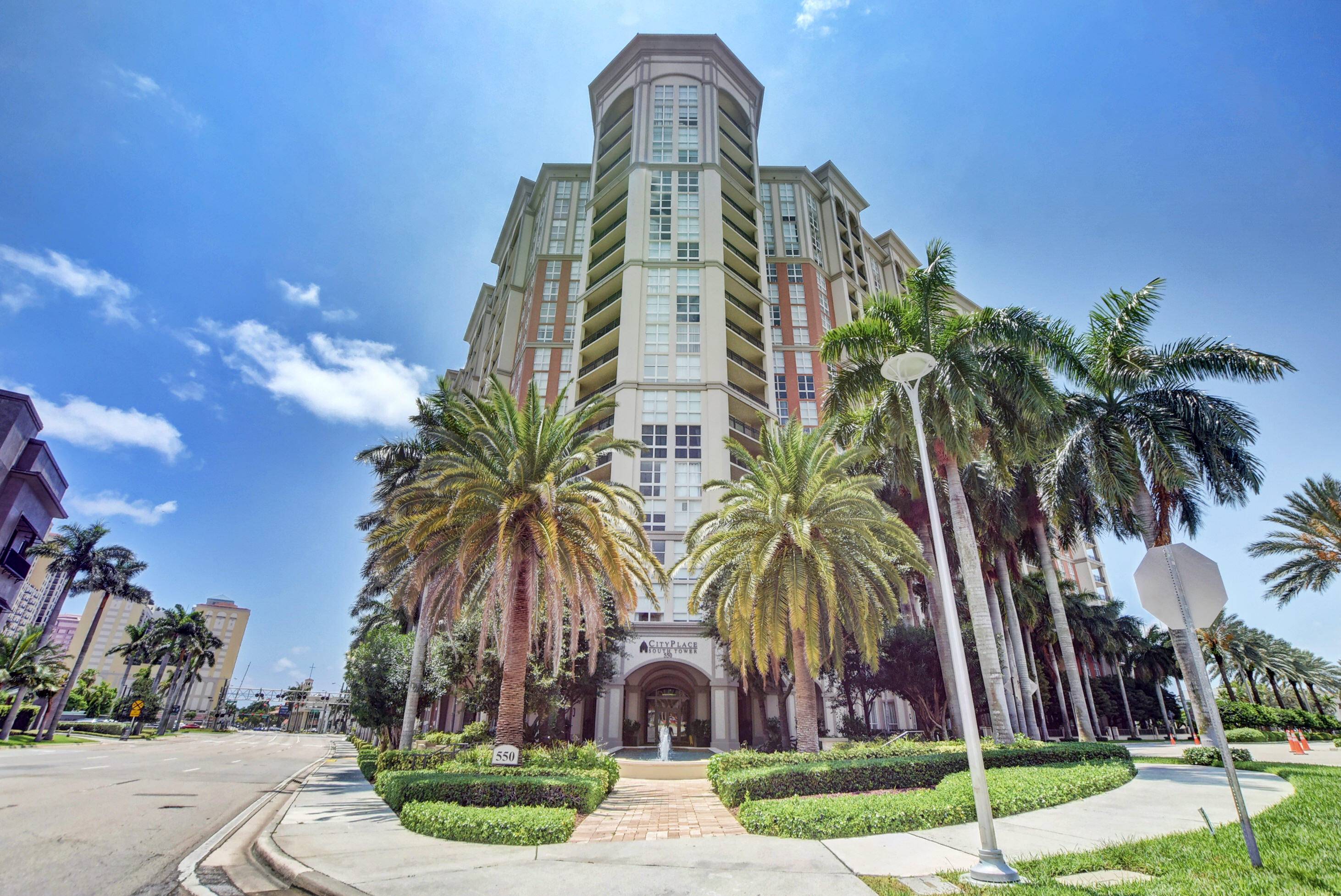 Beautiful LOWER PENTHOUSE residence features 1 bedroom, 1 bath, polished marble floors and all impact windows throughout !