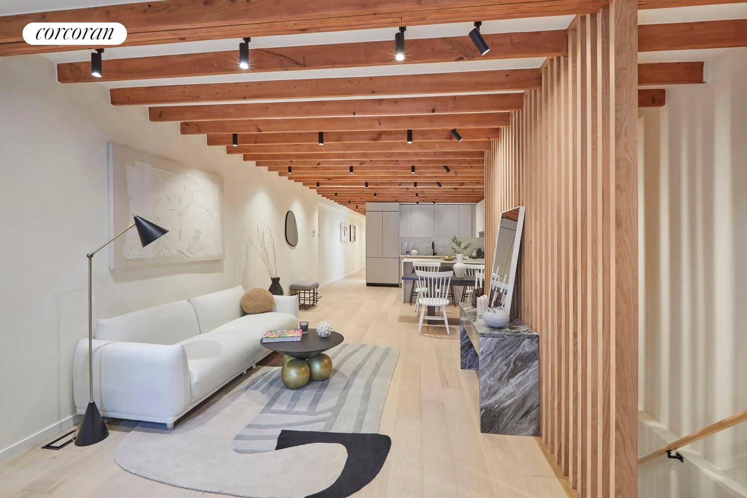 Welcome to the ultimate brownstone meets loft duplex an expansive 1, 950 sq ft home with deeded front parking and a private backyard.
