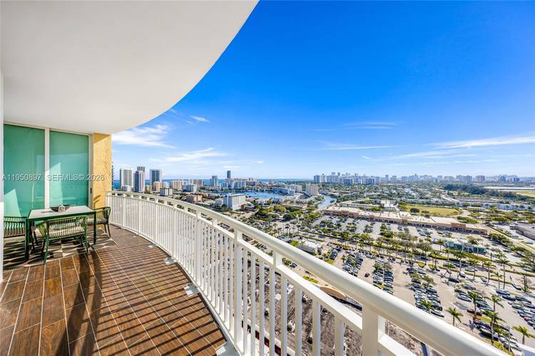 Indulge in breathtaking views from every room in this modern 2 Bed amp ; 2 Bath gem in Hallandale Beach.
