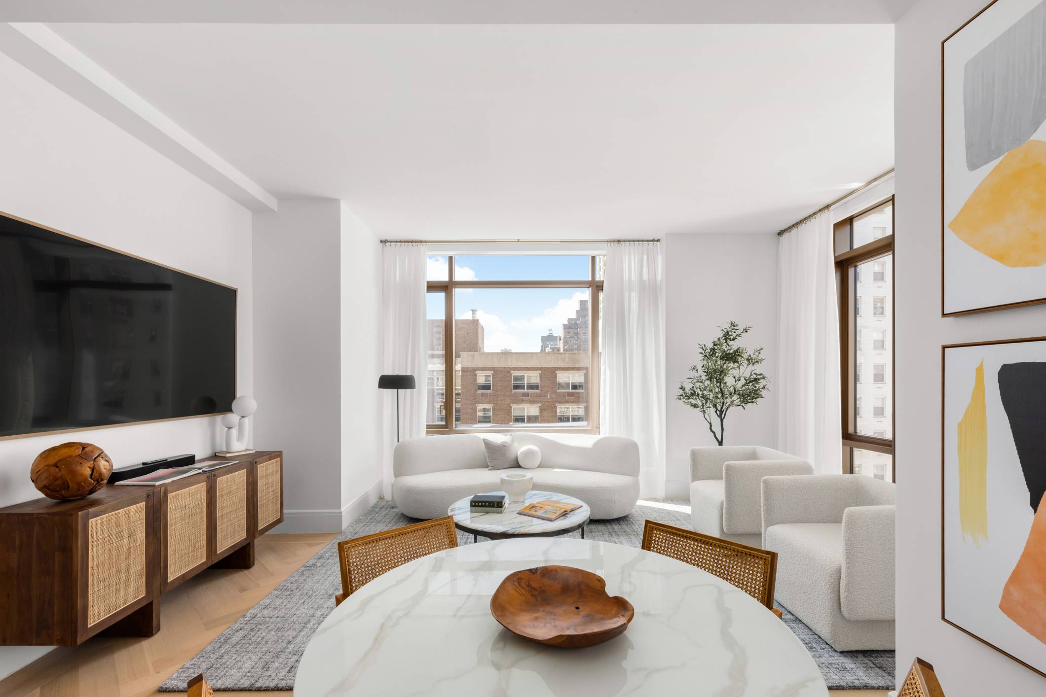 Within Gramercy Square, Residence 6B comprises 1, 520 square feet, 2 bedrooms 2.