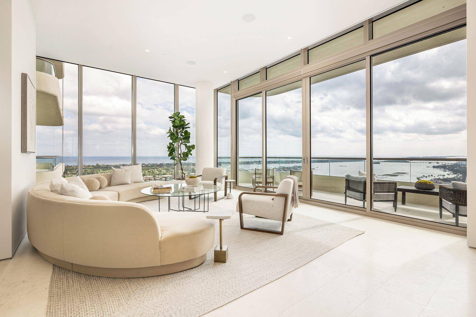 Waterfront Penthouse available at La Clara, the newest luxury building in West Palm Beach.