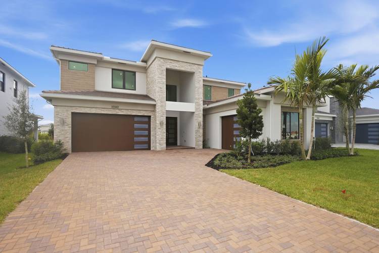 The largest plan in this collection is a sophisticated two story home with tons of space.