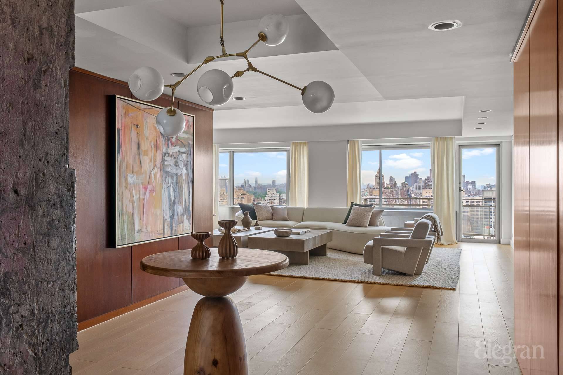 This exceptional duplex residence offers a rare opportunity to experience the best of Manhattan living panoramic views, generous outdoor space, a sprawling open layout, and an unbeatable location.