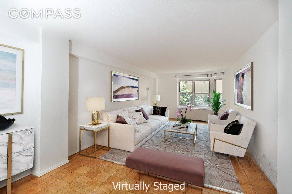 Spacious and pin drop quiet 1 bedroom now available for sale in the heart of Lenox Hill.