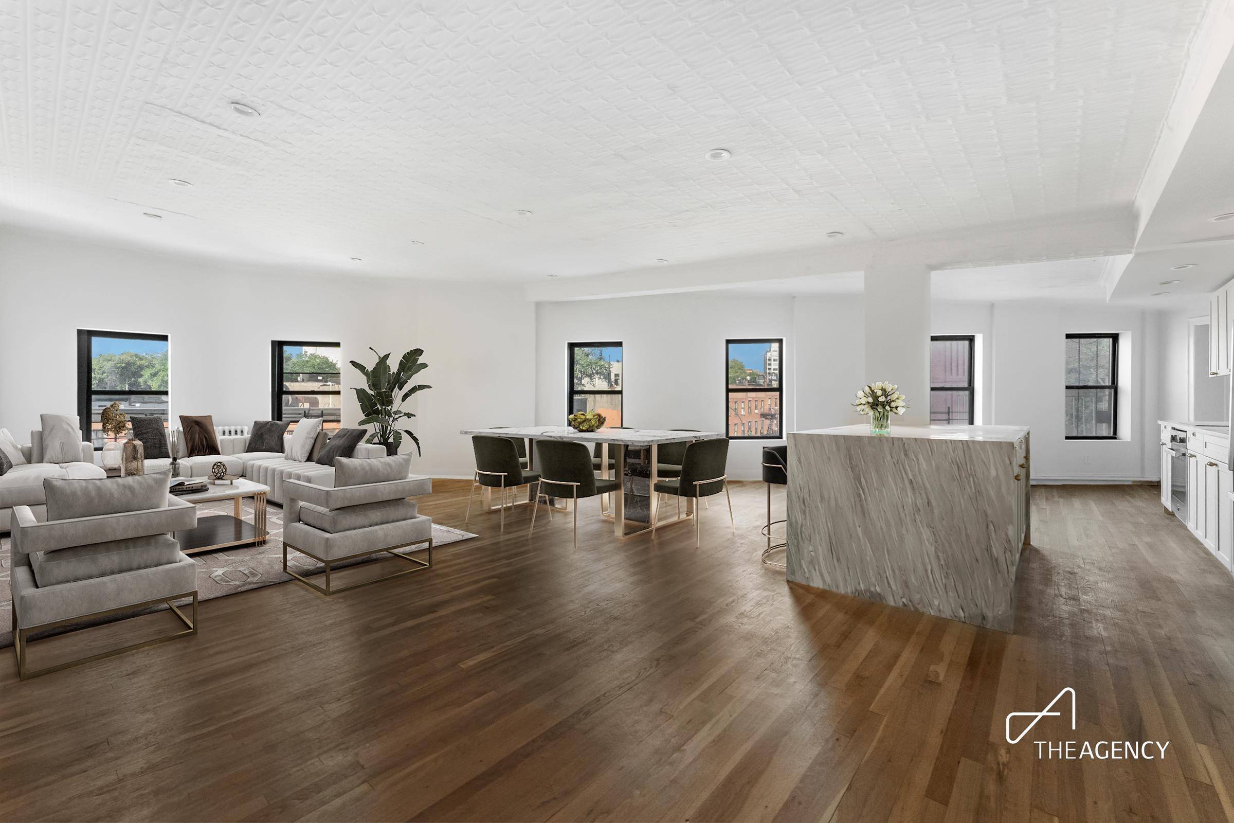 Enormous 2000SF 3 bedroom, 3 bathroom with washer amp ; dryer and a private 400SF terrace in the heart of gorgeous Fort Greene !