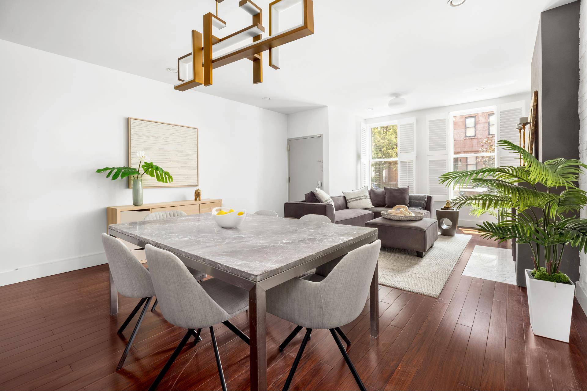 Welcome to 363 Douglass Street 1 a rare, tax abated 4 bedroom, 2 bathroom duplex spanning over 2, 600 square feet of beautifully designed interior space, nestled within an intimate ...