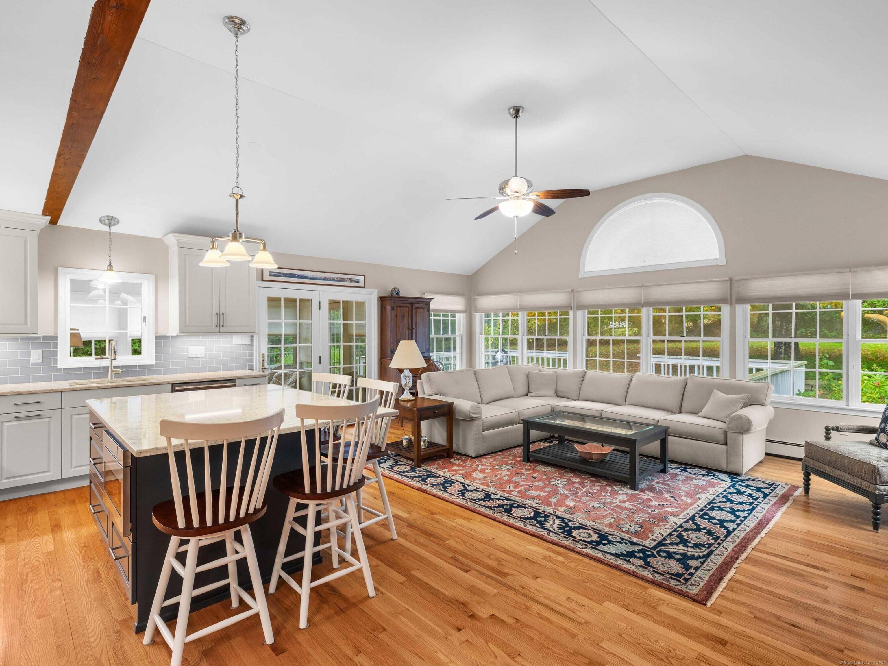 Located on a quiet street, 14 Irvingdell Place offers peace and privacy while still being close to East Lyme's beaches, schools, and shops.