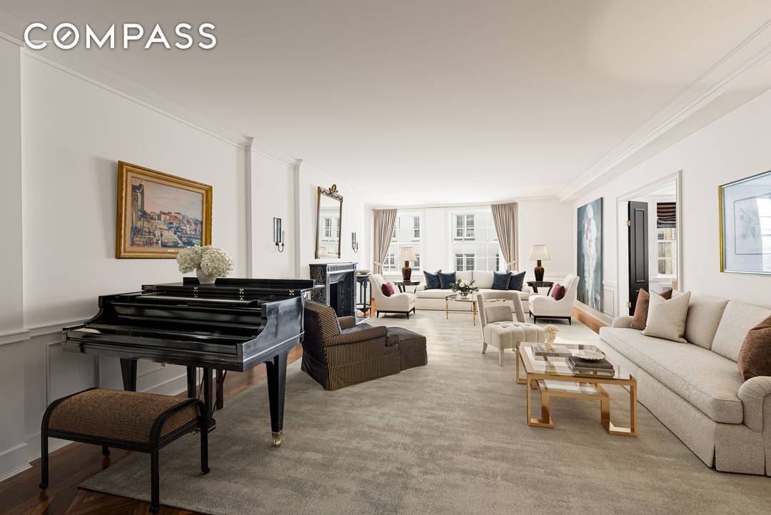 Welcome to Residence 9A a grand nine into ten room prewar home that features 4 bedrooms, 4 bathrooms, plus a staff room.