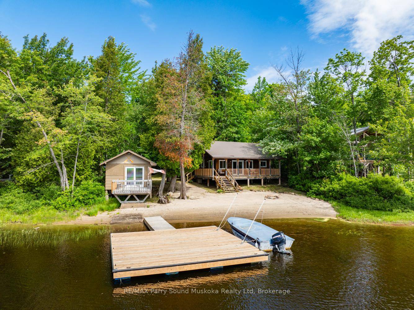 Welcome to Wahwashkesh Lake, Parry Sound's largest lake with excellent fishing.