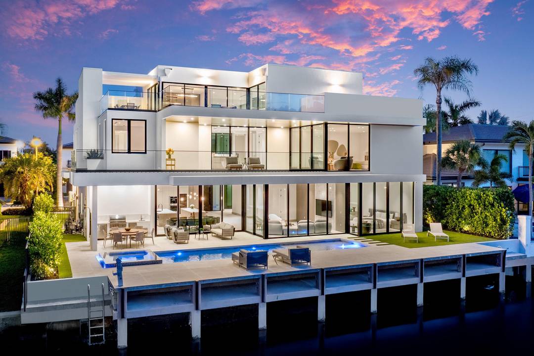 Brilliantly staged in Boca Raton's prestigious Golden Harbour enclave, this newly completed three story estate by Empire Development redefines luxury waterfront living.