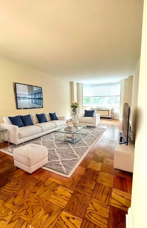 Spacious one bedroom apartment in a full service doorman elevator building.