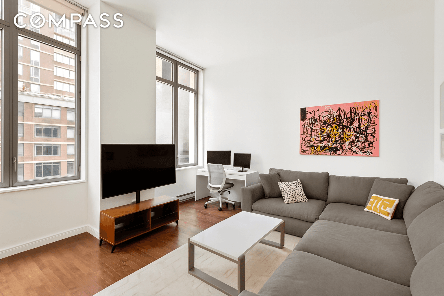 Stunning and unique, east and south facing 1 bedroom, 1 bath residence, plus storage cage in the luxurious and highly sought after Chelsea Stratus condominium.