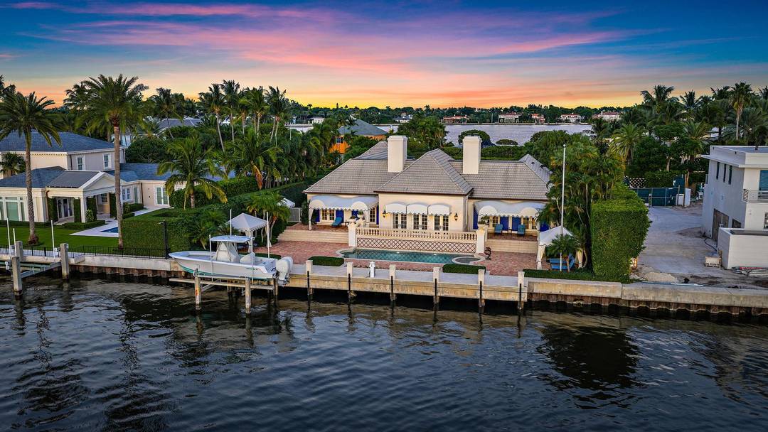 A private paradise and the ultimate tropical retreat, this elegant Estate boasts 110 feet on the Intracoastal Waterway and offers stunning water views.