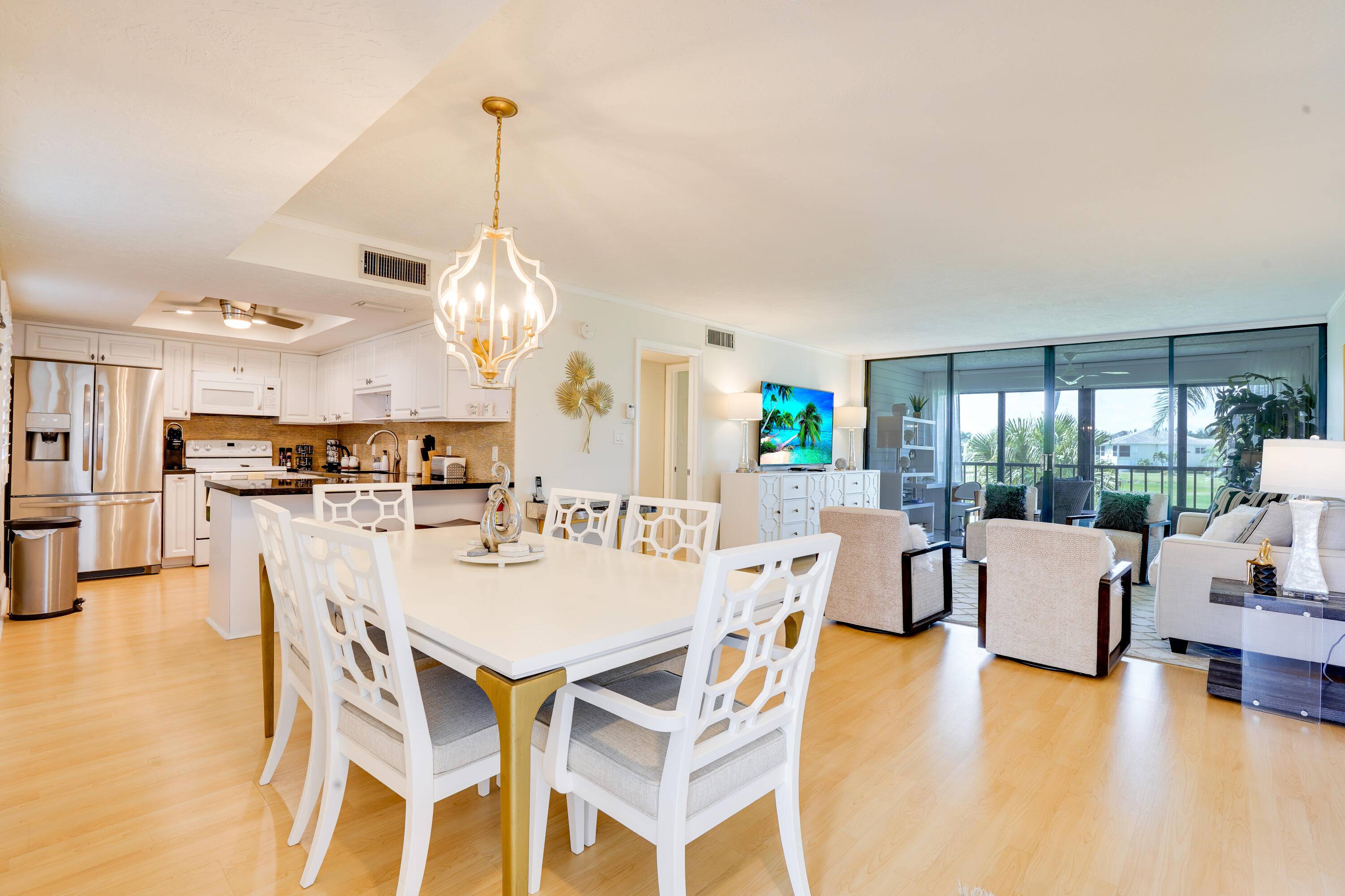 Beautifully appointed professionally decorated 2 BR 2 BA 2nd floor turnkey unit in Ocean Village, an award winning ocean front community located on South Hutchinson Island.