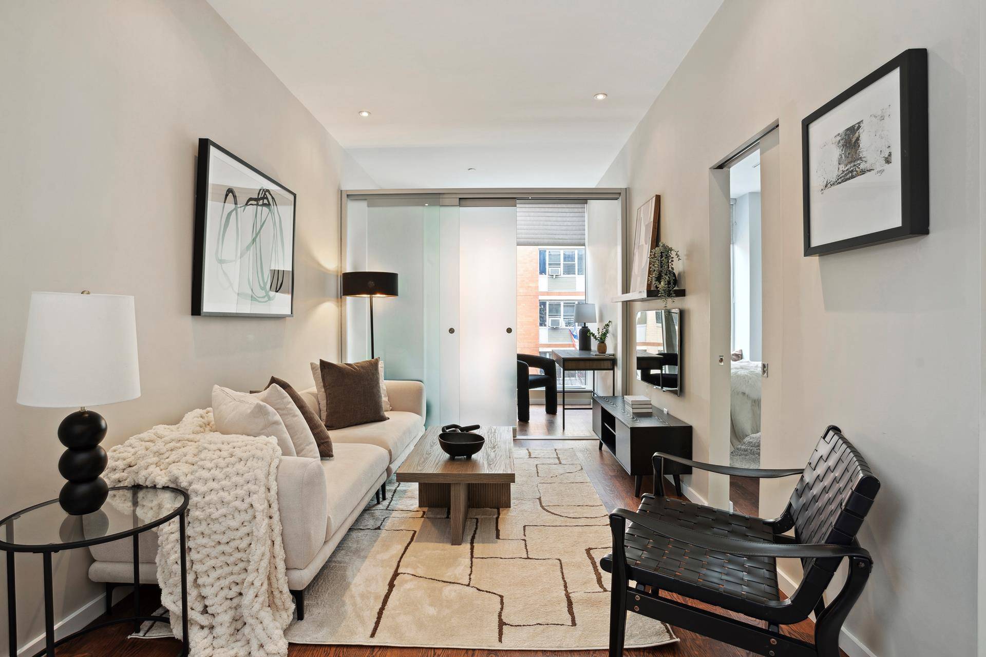Enjoy loft like living in this beautiful, sunny 1 bedroom with bonus room office.