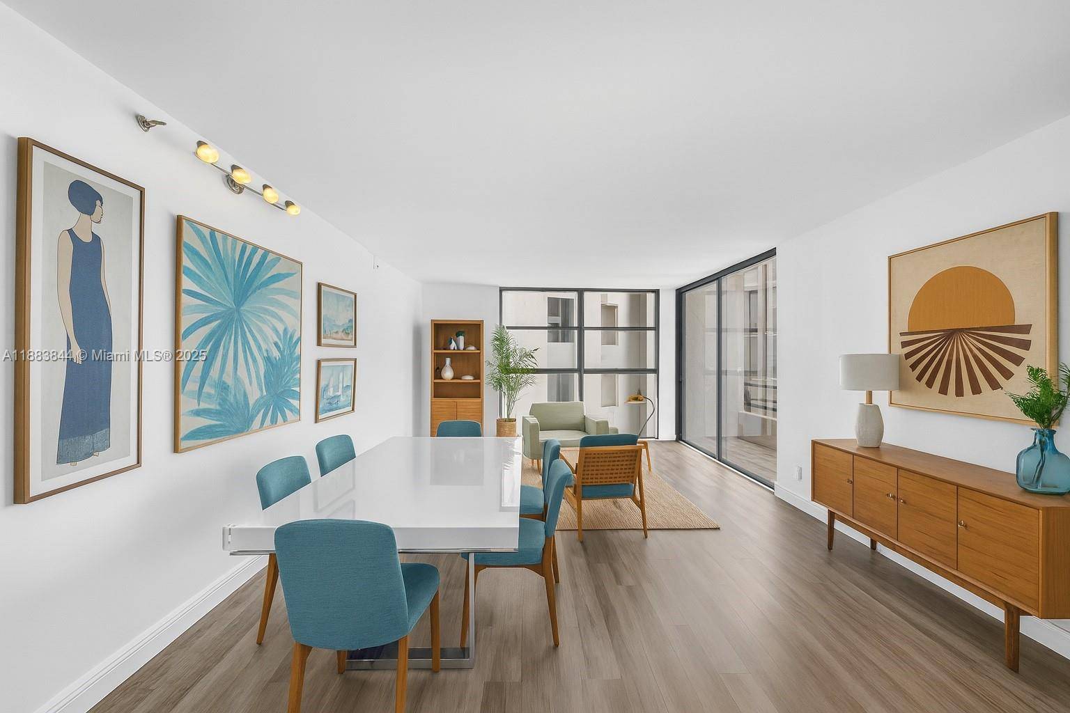 This fully remodeled Corner unit in the coveted Delvista Towers boasts panoramic views of the ocean, bay, Turnberry golf course, and city skyline.