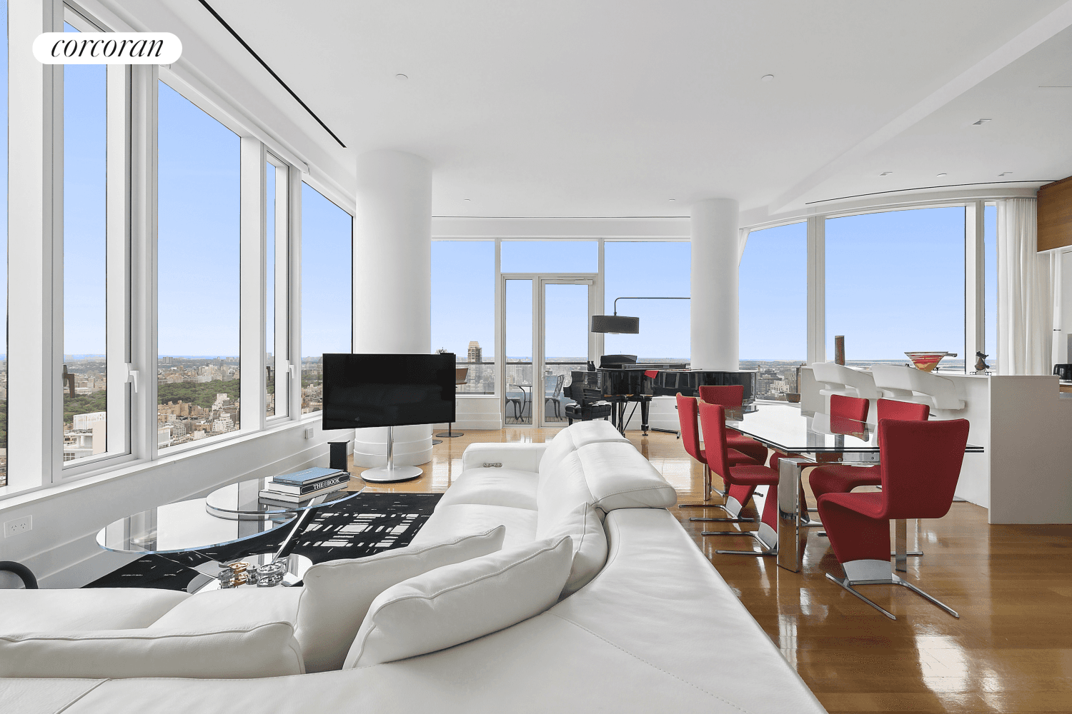Welcome to this spectacular corner home with expansive views in every direction including Central Park, the East River the NYC Skyline.