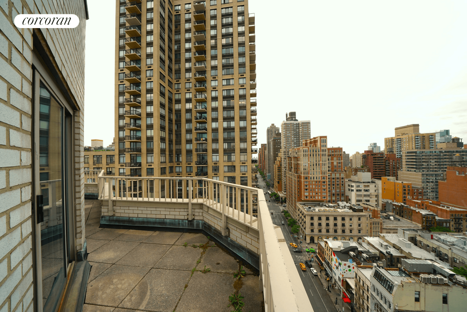 New to the market ! Large Studio with a Wrap Around Terrace, located in the 80s and Third Ave, in a full time doorman building with laundry room, bike room, ...