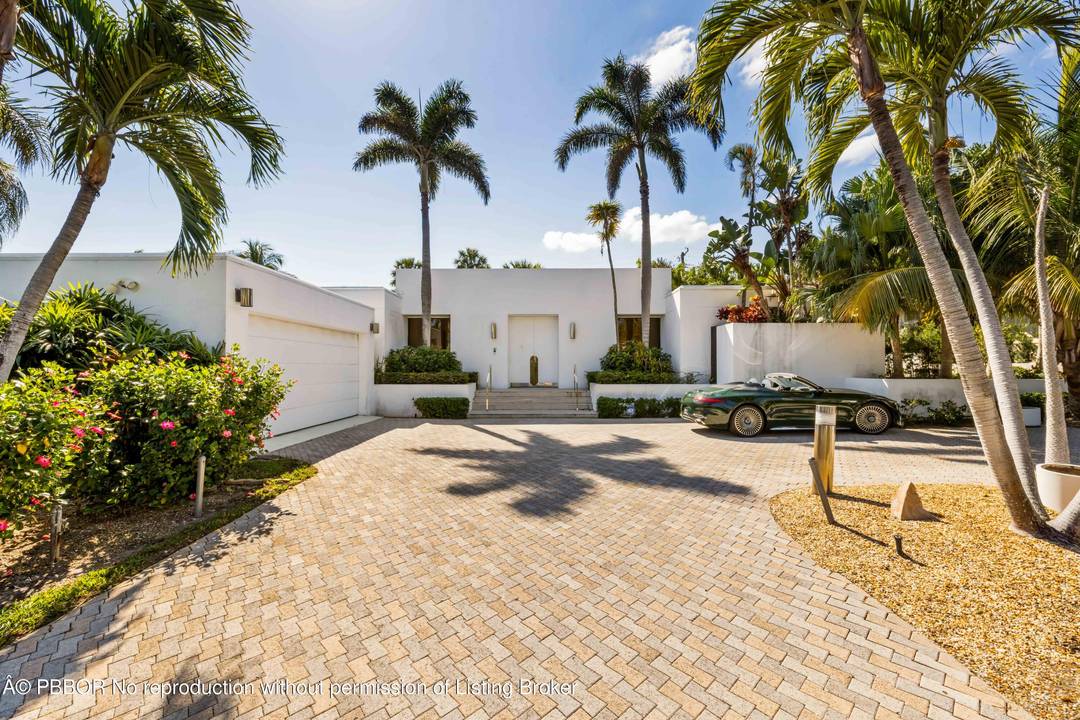 A rare opportunity to renovate a true modern gem in Palm Beach's coveted North End.