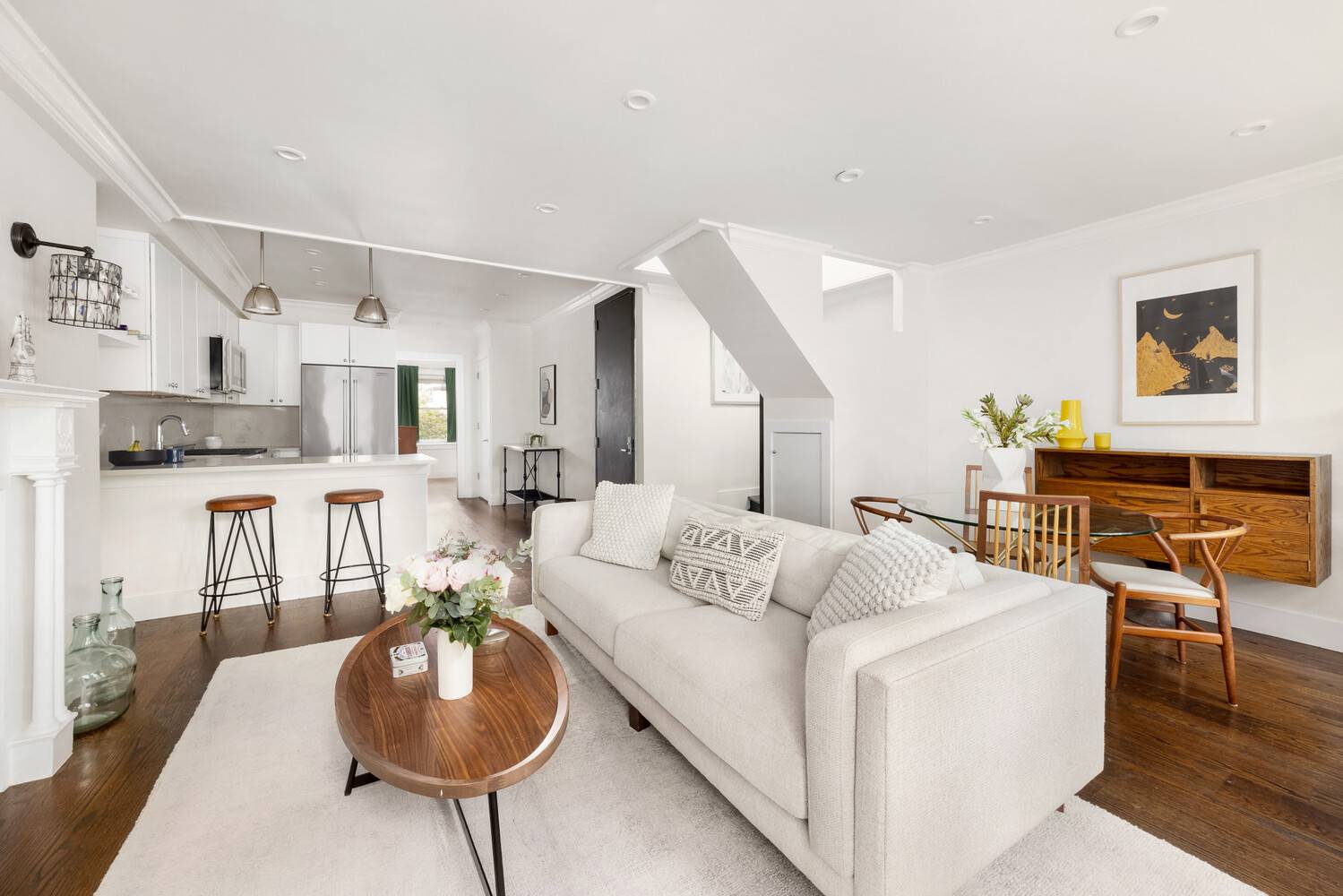 On the park block of leafy 5th St in prime Park Slope sits this very special and unique apartment.