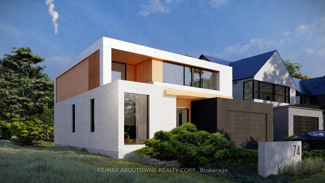 Welcome to 74 Upper Mount Albion Road, an exceptional newly built residence currently under construction and thoughtfully designed with the sophistication of modern Toronto and Oakville architecture in mind.
