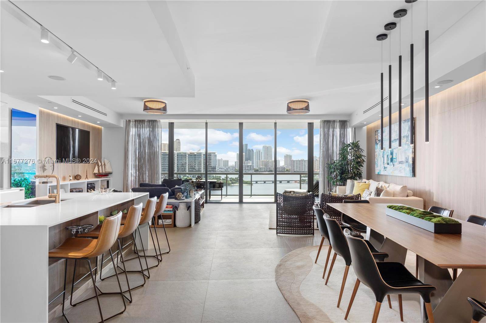 STUNNING 3 BEDROOM LARGE DEN OFFICE residence at Echo Aventura, A LUXURY COMPLEX SURROUNDED BY WATER AND SPECTACULAR VIEWS.