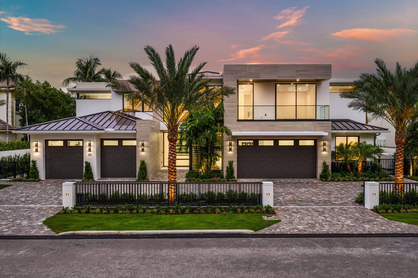 Experience unparalleled luxury in this brand new waterfront estate in the prestigious Royal Palm Yacht Country Club.