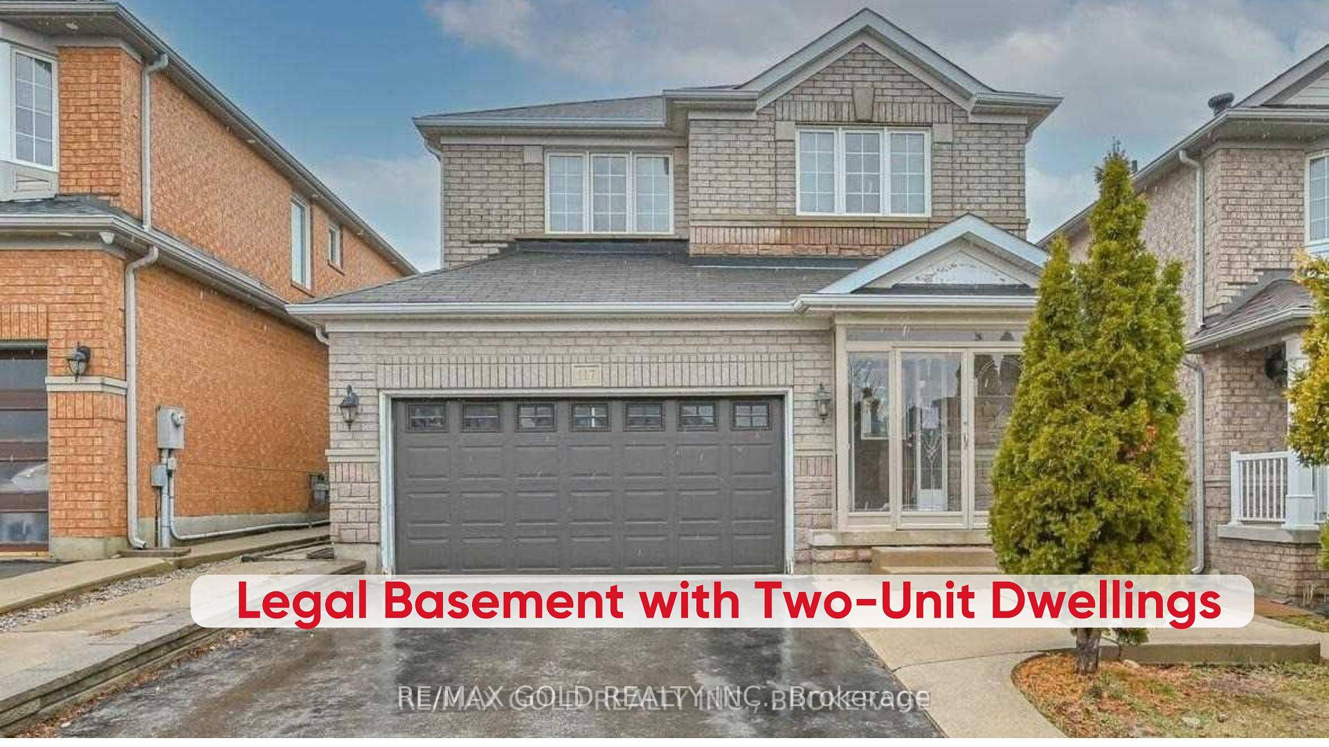 Welcome To Fully Detached 3 Bdrms 1 Bdrm Legal Finished Basement with Two Unit Dwellings Rented For 1600 With Sep Ent.