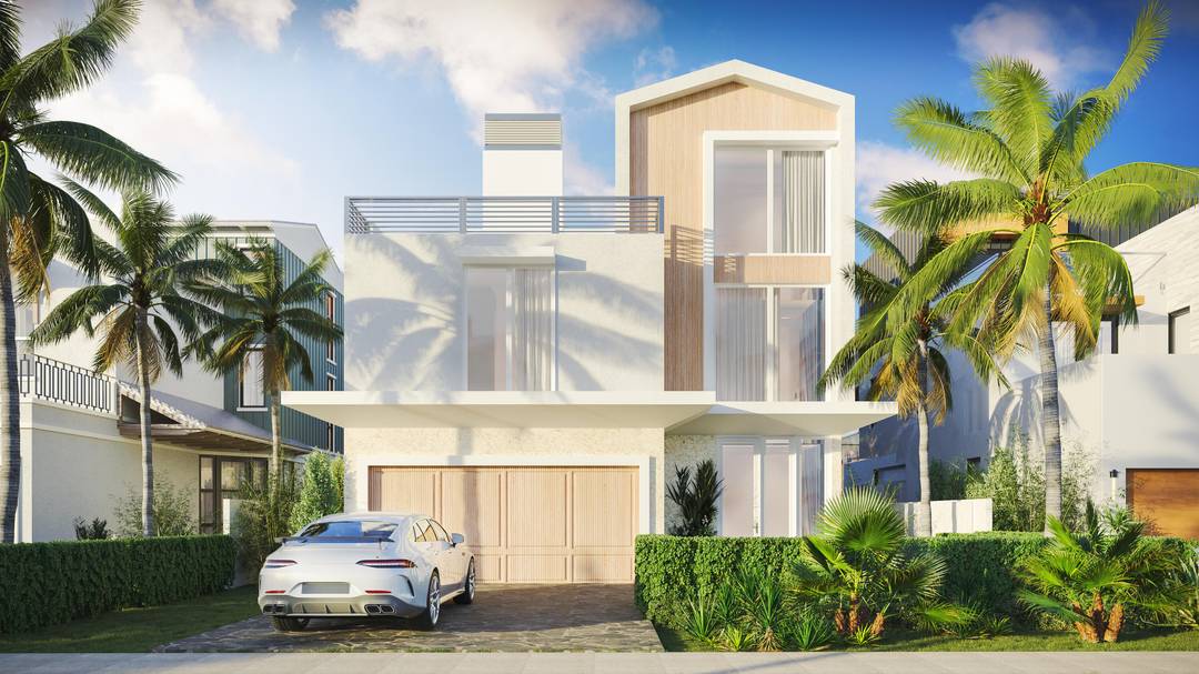 The Juno Beach at Cache11, 816 Palm Trail, Delray Beach, FL 33483 offers 5 bedrooms, 5 full bathrooms, and two half bathrooms that unfold across 7, 996 total square feet, ...