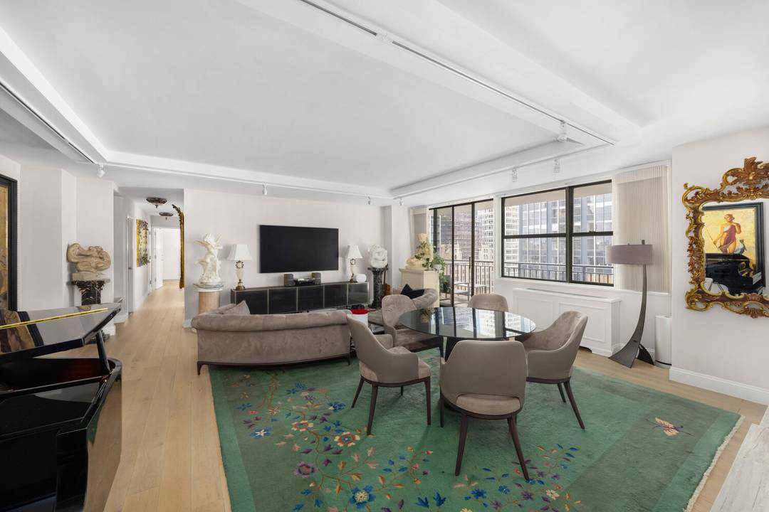Introducing a brand new, meticulously renovated, and elegantly proportioned two bedroom, two and a half bathroom high floor residence at Le Premiere, 112 West 56th Street.
