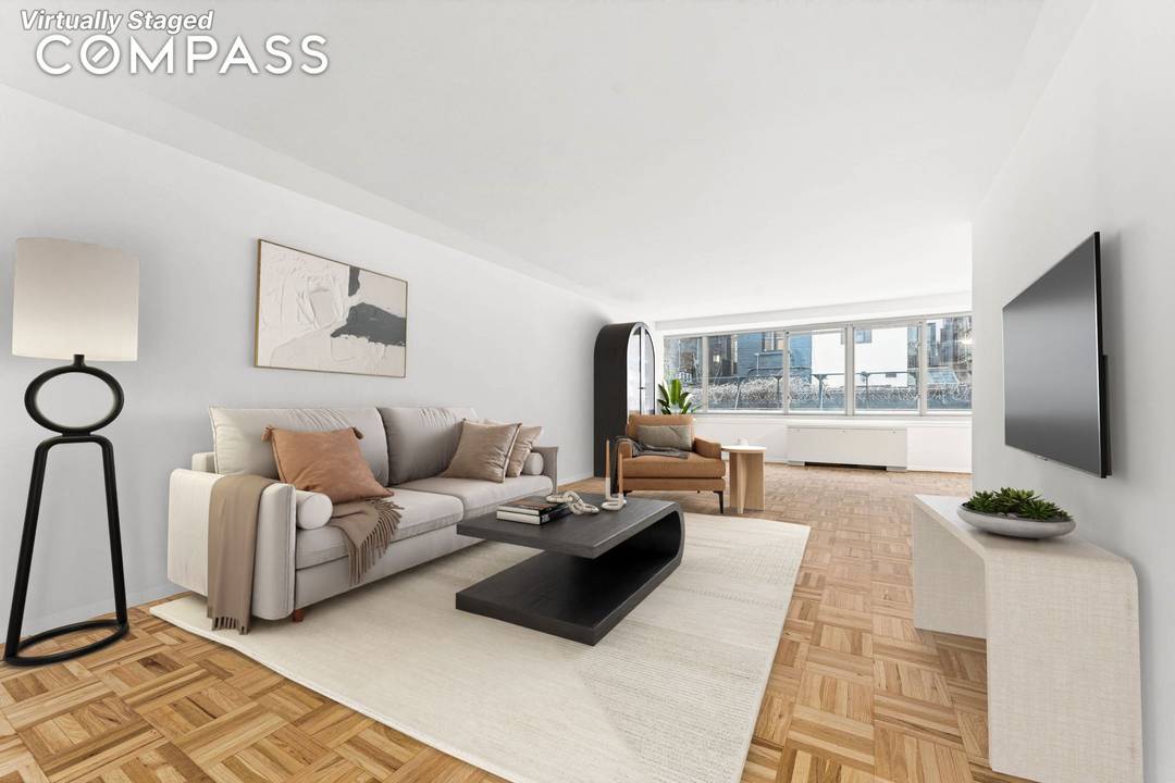This junior two bedroom at Presidential Towers is ready for its new owner.