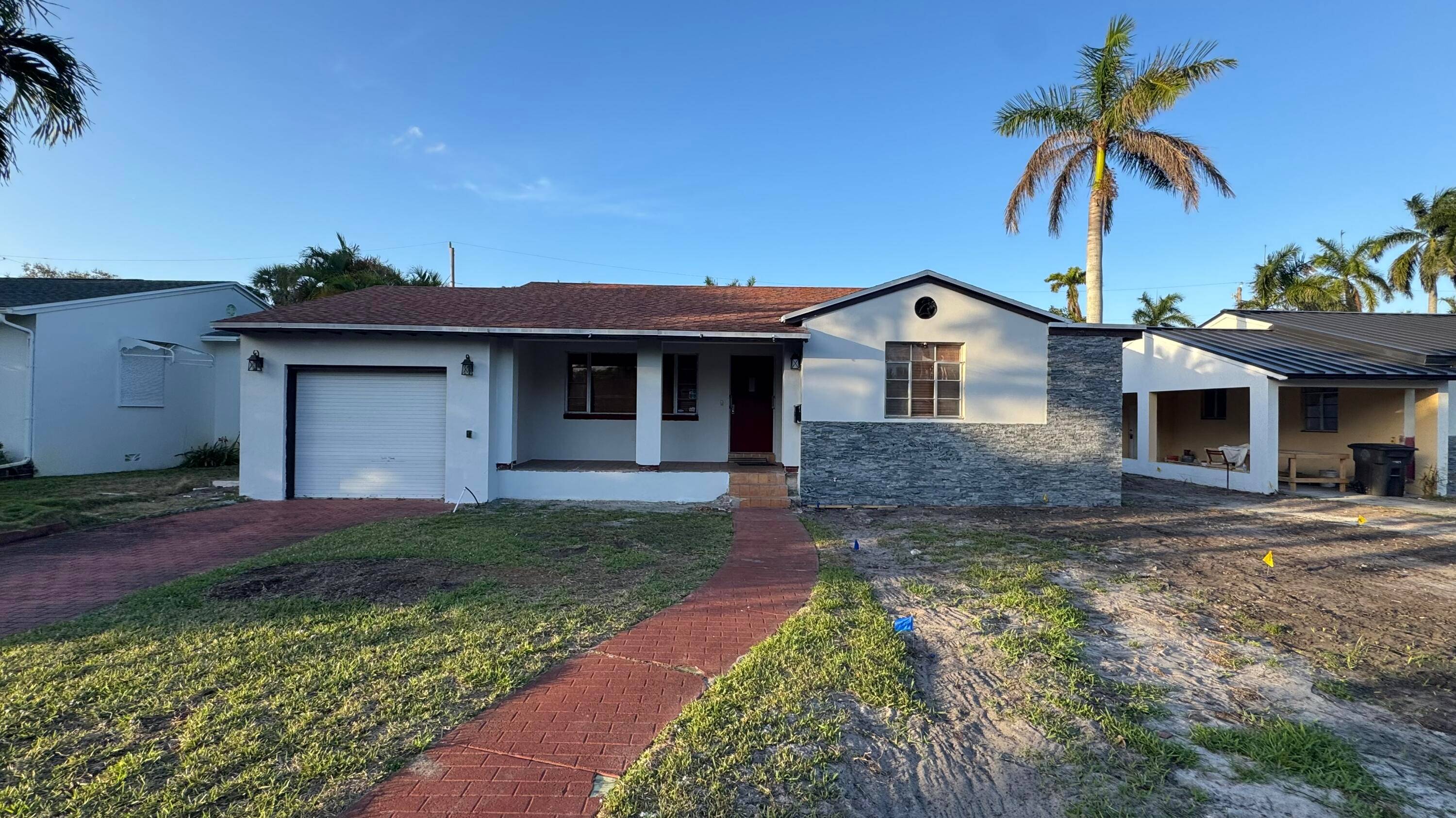 Under construction fully remodeled home off Flagler Drive in Northwood Shores.