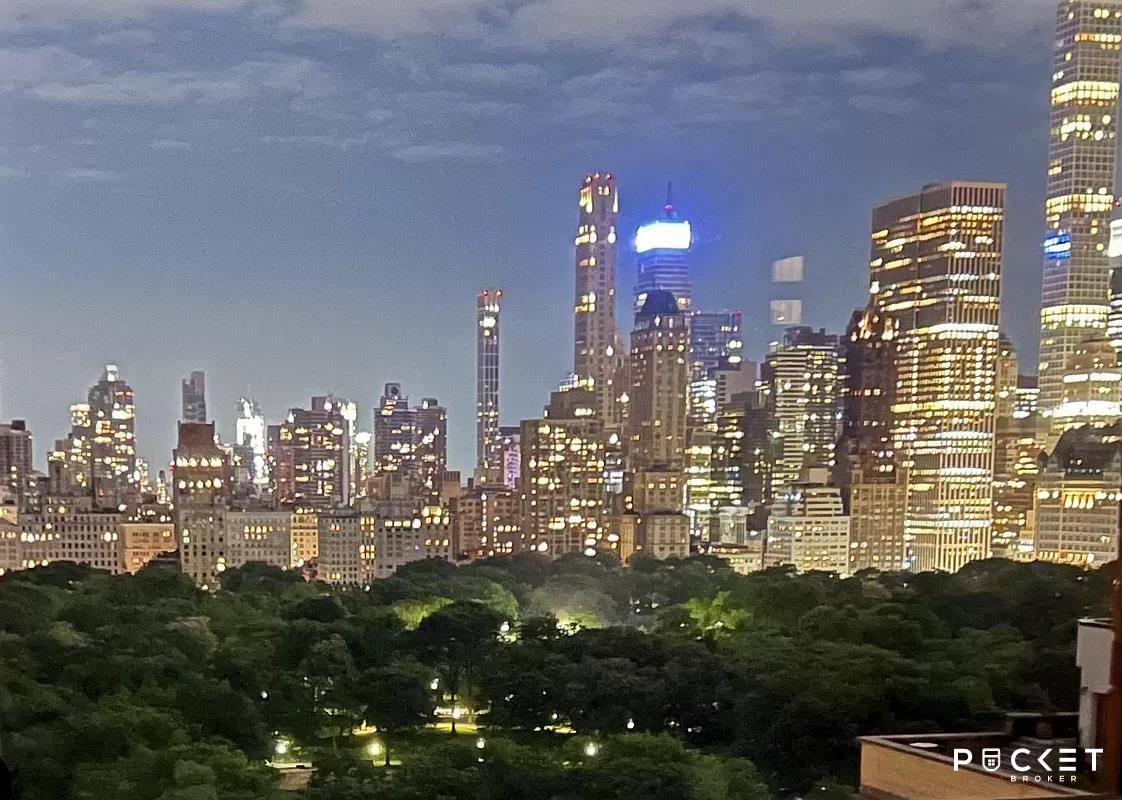 Mesmerizing, Magical Central Park Aerie, in the heart of Lincoln Center, a gorgeous corner 3 bedroom apartment, with sunny south skyline including the Empire State Building and Central Park South, ...