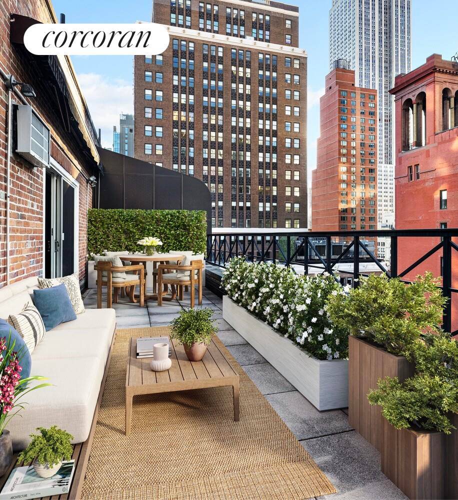 Live in the heart of Manhattan with your very own 350 square foot private terrace framing a breathtaking, up close view of the Empire State Building a truly rare offering ...