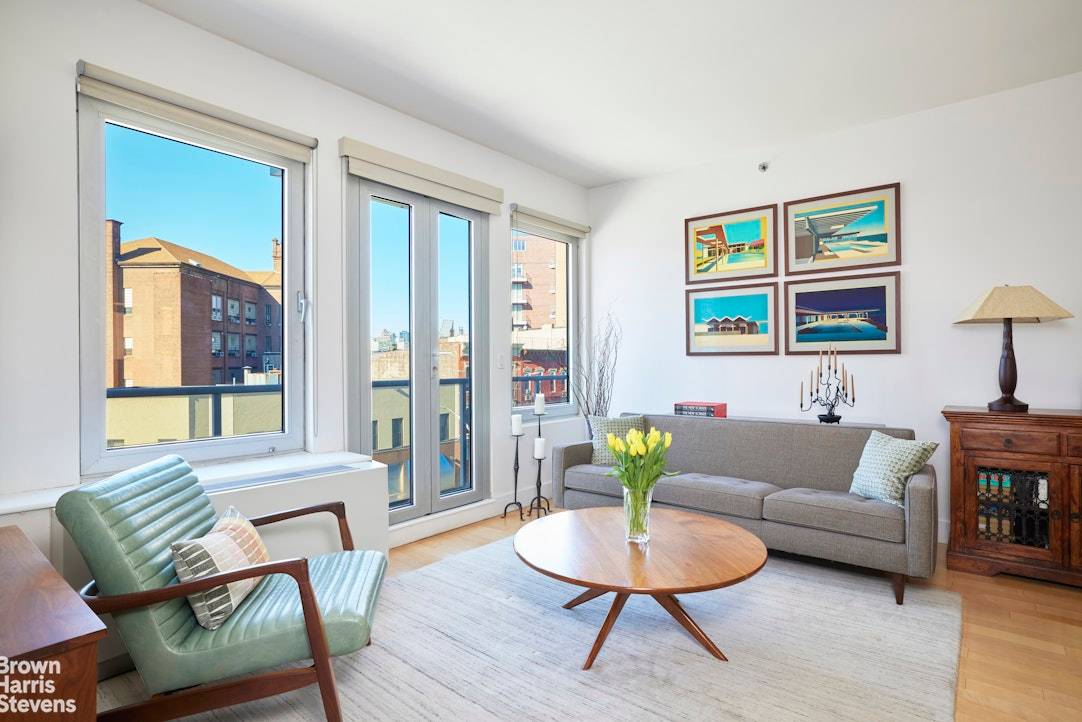 Residence 4B is a beautifully designed two bedroom, two bath condominium in the heart of Hunters Point, Long Island City.